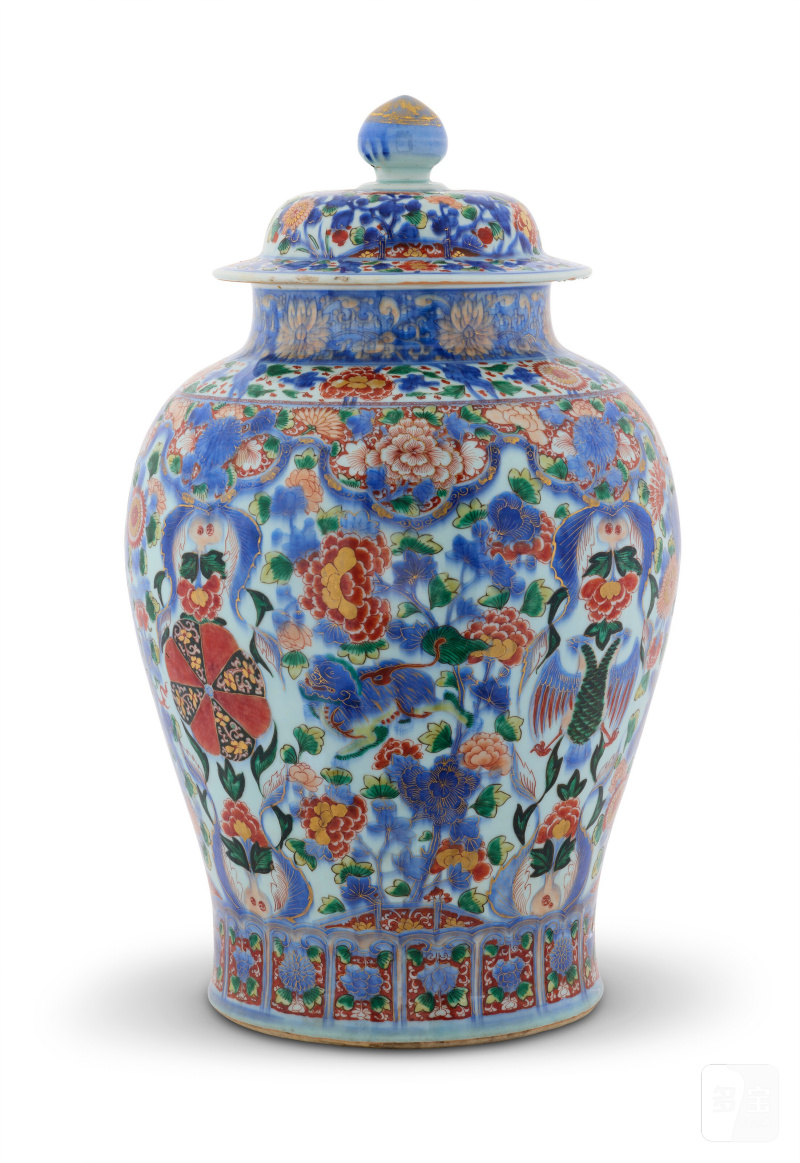 GRANDE POTICHE COUVERTE EN PORCELAINE IMARI  CHINE, DYNASTIE QING, ÉPOQUE KANGXI (1662-1722) - 图3